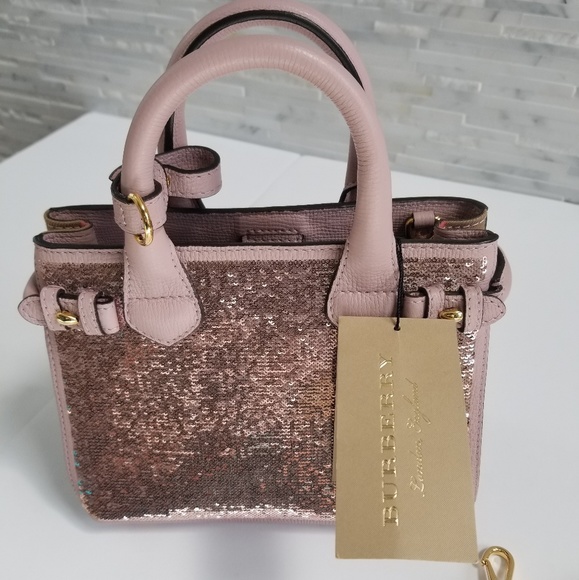 Burberry Handbags - BURBERRY Baby Banner Crossbody Top Handle Tote Bag